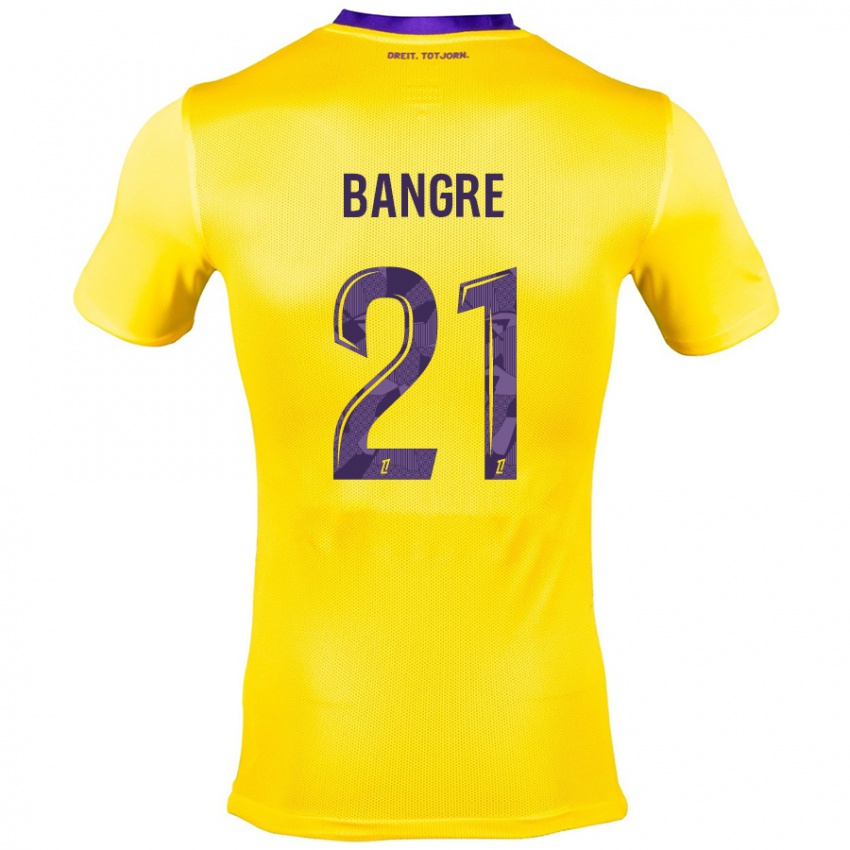 Criança Camisola Mamady Bangré #21 Roxo Amarelo Alternativa 2024/25 Camisa