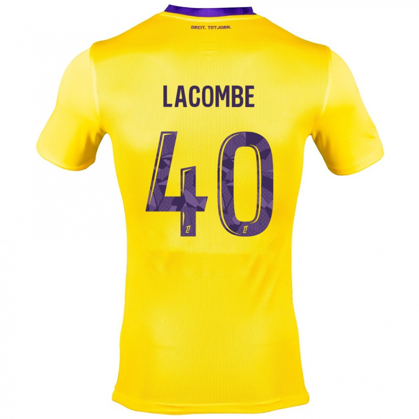 Criança Camisola Justin Lacombe #40 Roxo Amarelo Alternativa 2024/25 Camisa