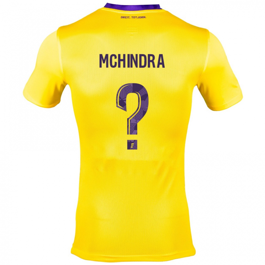 Criança Camisola Naime Said Mchindra #0 Roxo Amarelo Alternativa 2024/25 Camisa