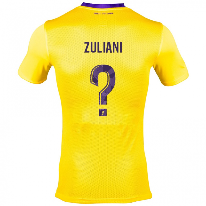 Criança Camisola Edhy Zuliani #0 Roxo Amarelo Alternativa 2024/25 Camisa