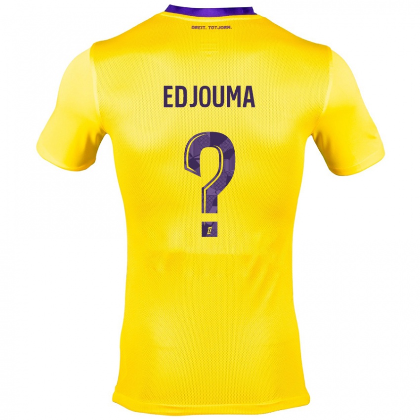 Criança Camisola Noah Edjouma #0 Roxo Amarelo Alternativa 2024/25 Camisa