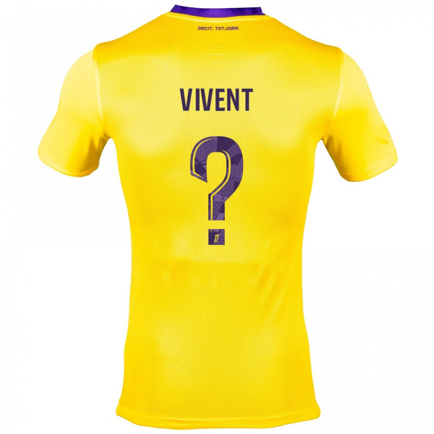 Criança Camisola Sacha Vivent #0 Roxo Amarelo Alternativa 2024/25 Camisa