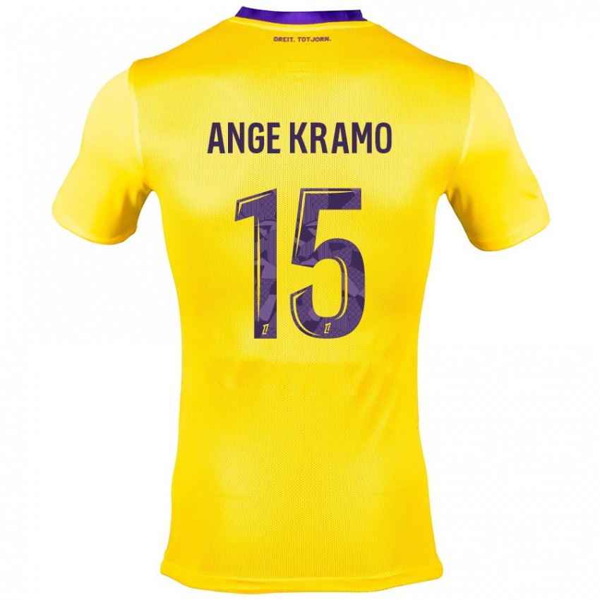 Criança Camisola Marie Ange Kramo #15 Roxo Amarelo Alternativa 2024/25 Camisa