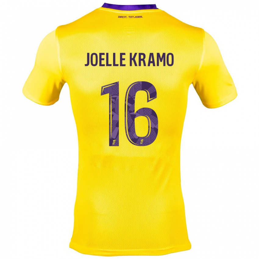 Criança Camisola Marie Joelle Kramo #16 Roxo Amarelo Alternativa 2024/25 Camisa