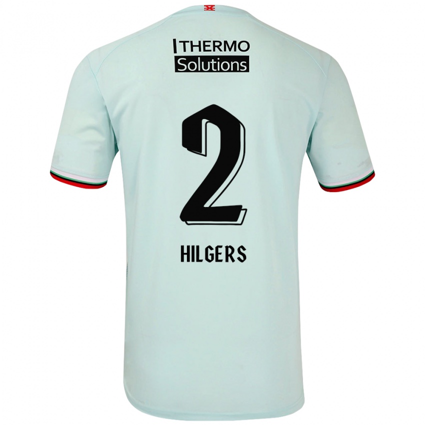 Criança Camisola Mees Hilgers #2 Verde Claro Alternativa 2024/25 Camisa