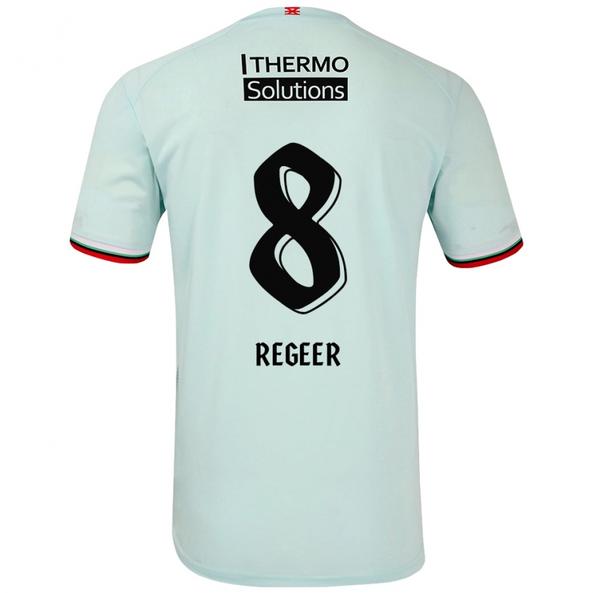 Criança Camisola Youri Regeer #8 Verde Claro Alternativa 2024/25 Camisa