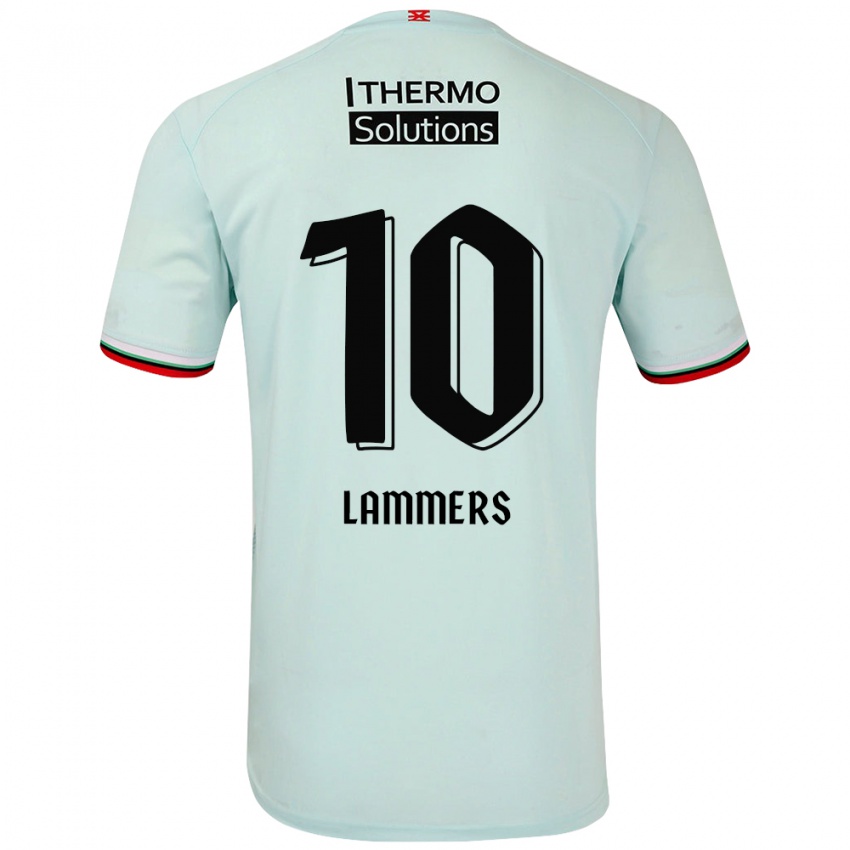 Criança Camisola Sam Lammers #10 Verde Claro Alternativa 2024/25 Camisa