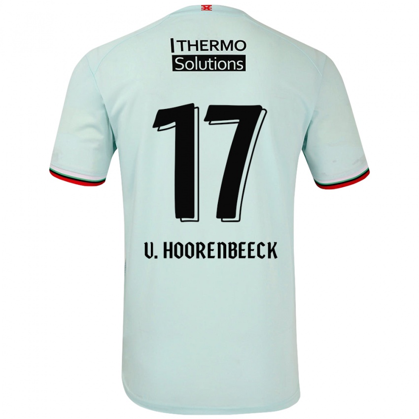 Criança Camisola Alec Van Hoorenbeeck #17 Verde Claro Alternativa 2024/25 Camisa