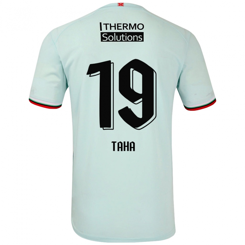 Criança Camisola Younes Taha #19 Verde Claro Alternativa 2024/25 Camisa