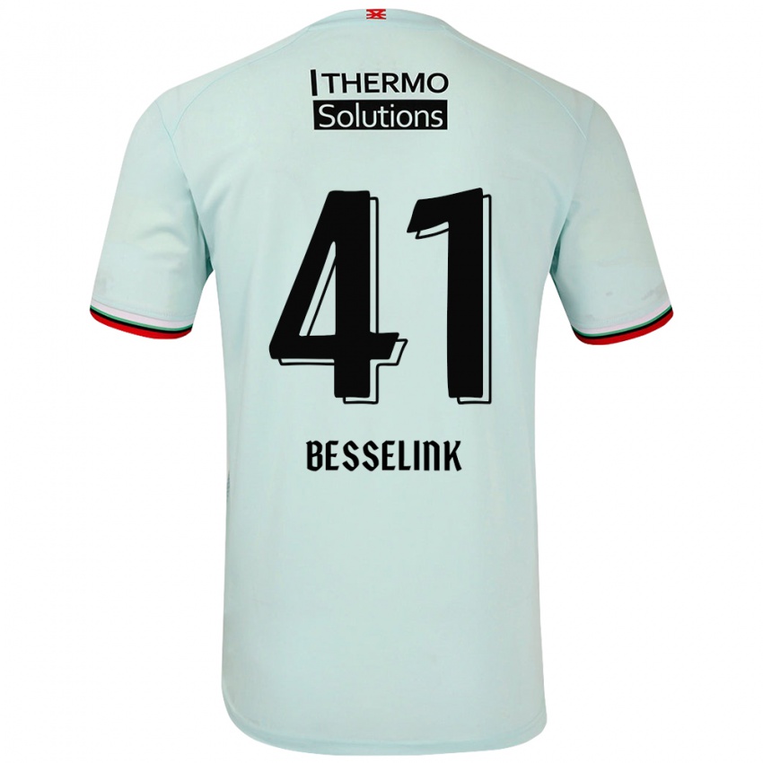 Criança Camisola Gijs Besselink #41 Verde Claro Alternativa 2024/25 Camisa