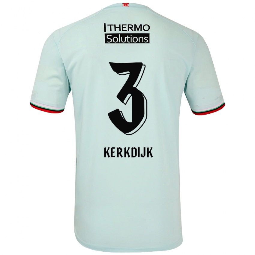 Criança Camisola Danique Kerkdijk #3 Verde Claro Alternativa 2024/25 Camisa