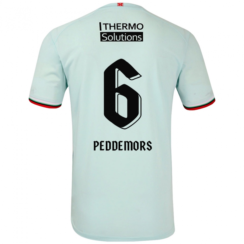 Criança Camisola Ella Peddemors #6 Verde Claro Alternativa 2024/25 Camisa