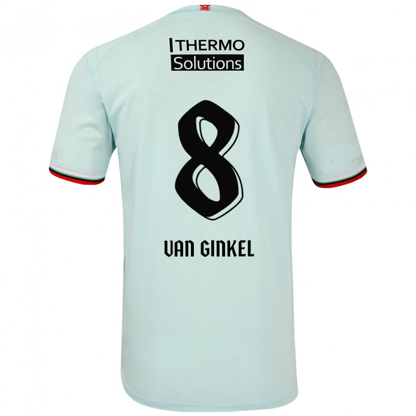 Criança Camisola Danique Van Ginkel #8 Verde Claro Alternativa 2024/25 Camisa