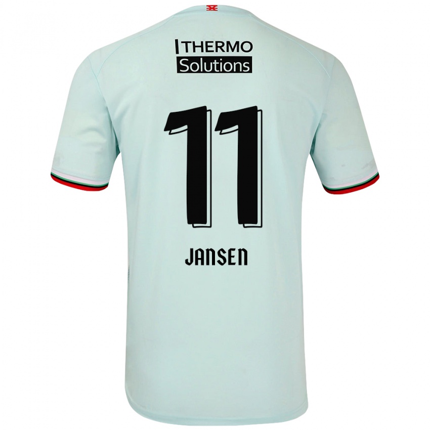 Criança Camisola Renate Jansen #11 Verde Claro Alternativa 2024/25 Camisa