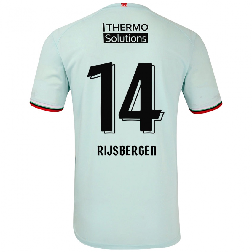 Criança Camisola Liz Rijsbergen #14 Verde Claro Alternativa 2024/25 Camisa