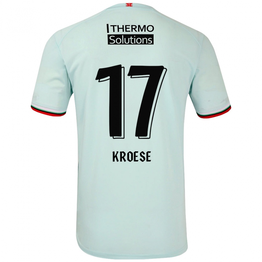 Criança Camisola Fieke Kroese #17 Verde Claro Alternativa 2024/25 Camisa