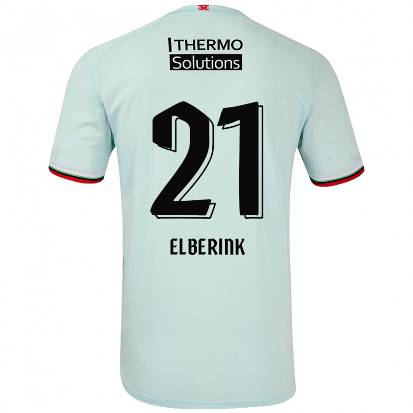 Criança Camisola Eva Oude Elberink #21 Verde Claro Alternativa 2024/25 Camisa