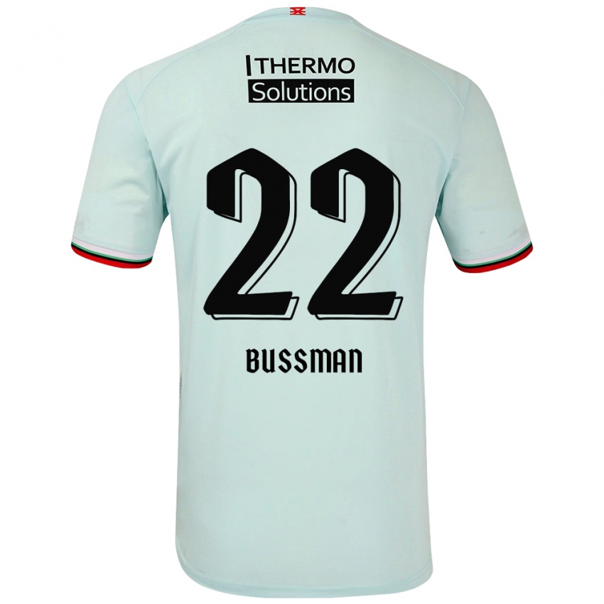 Criança Camisola Fiene Bussman #22 Verde Claro Alternativa 2024/25 Camisa