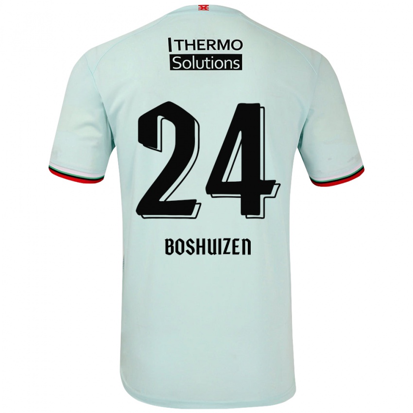 Criança Camisola Annouk Boshuizen #24 Verde Claro Alternativa 2024/25 Camisa