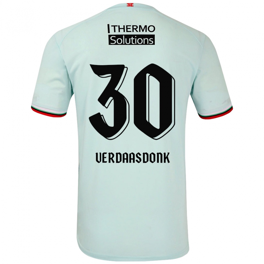 Criança Camisola Suus Verdaasdonk #30 Verde Claro Alternativa 2024/25 Camisa