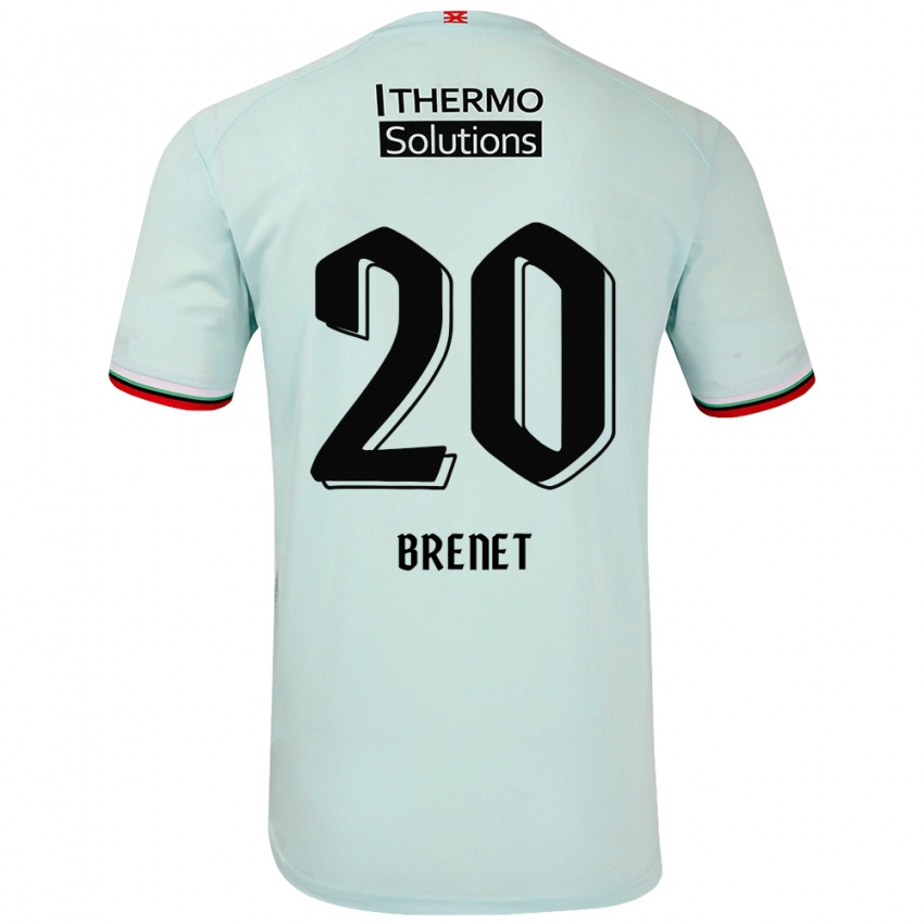 Criança Camisola Joshua Brenet #20 Verde Claro Alternativa 2024/25 Camisa