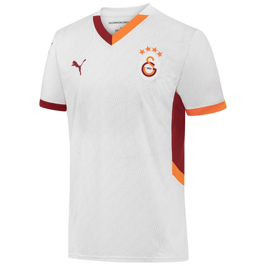 Criança Camisola Abdülkerim Bardakcı #42 Branco Amarelo Vermelho Alternativa 2024/25 Camisa