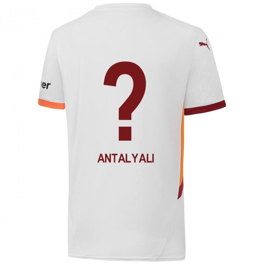 Criança Camisola Taylan Antalyalı #0 Branco Amarelo Vermelho Alternativa 2024/25 Camisa