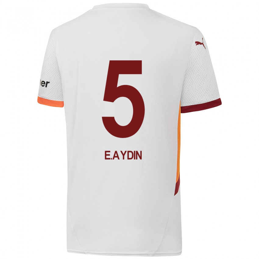 Criança Camisola Eyüp Aydin #5 Branco Amarelo Vermelho Alternativa 2024/25 Camisa