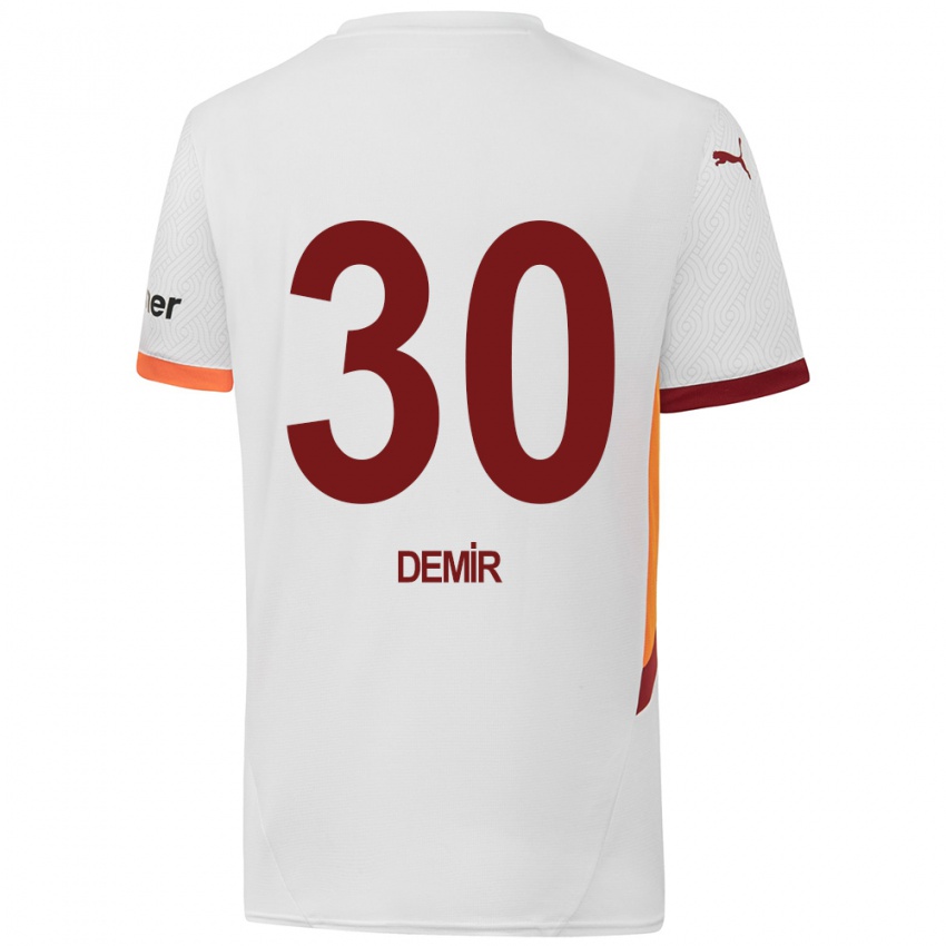 Criança Camisola Yusuf Demir #30 Branco Amarelo Vermelho Alternativa 2024/25 Camisa