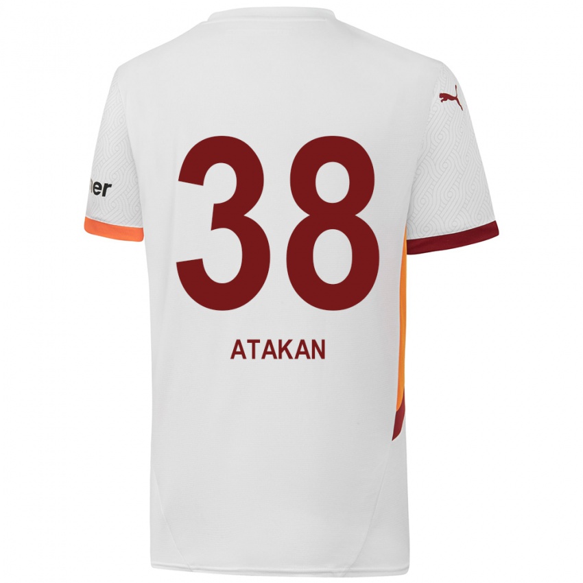 Criança Camisola Atakan Ordu #38 Branco Amarelo Vermelho Alternativa 2024/25 Camisa