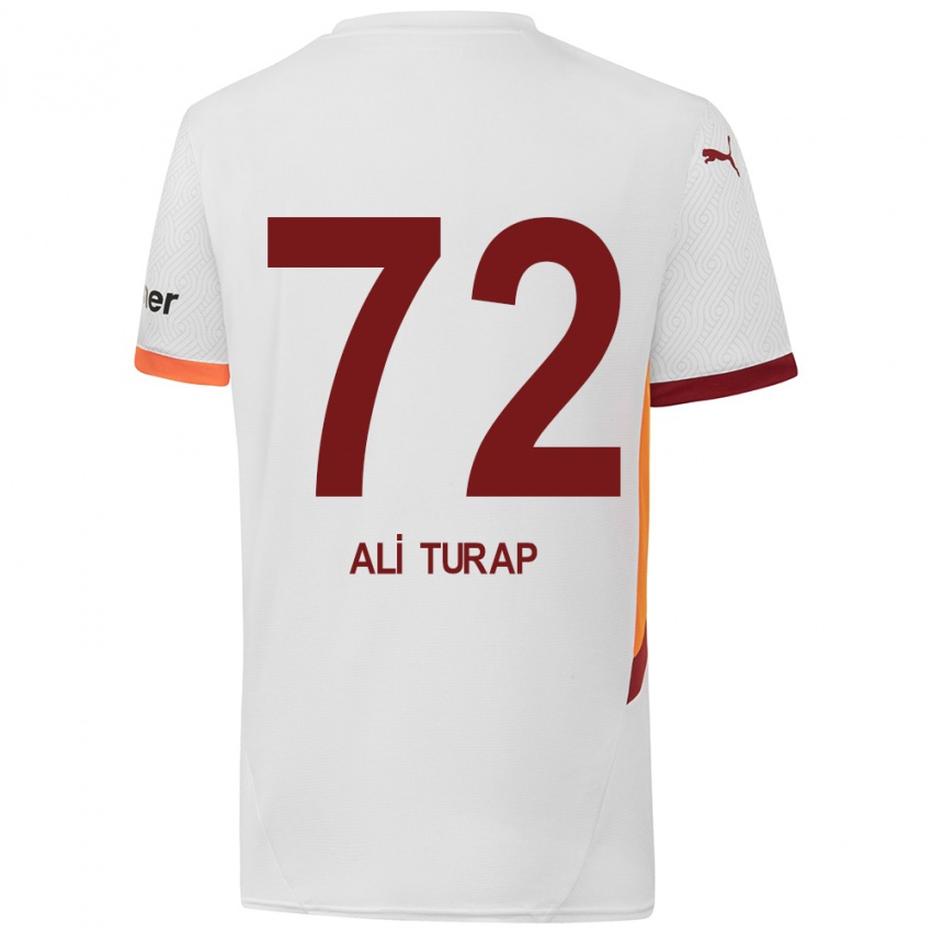 Criança Camisola Ali Turap Bülbül #72 Branco Amarelo Vermelho Alternativa 2024/25 Camisa