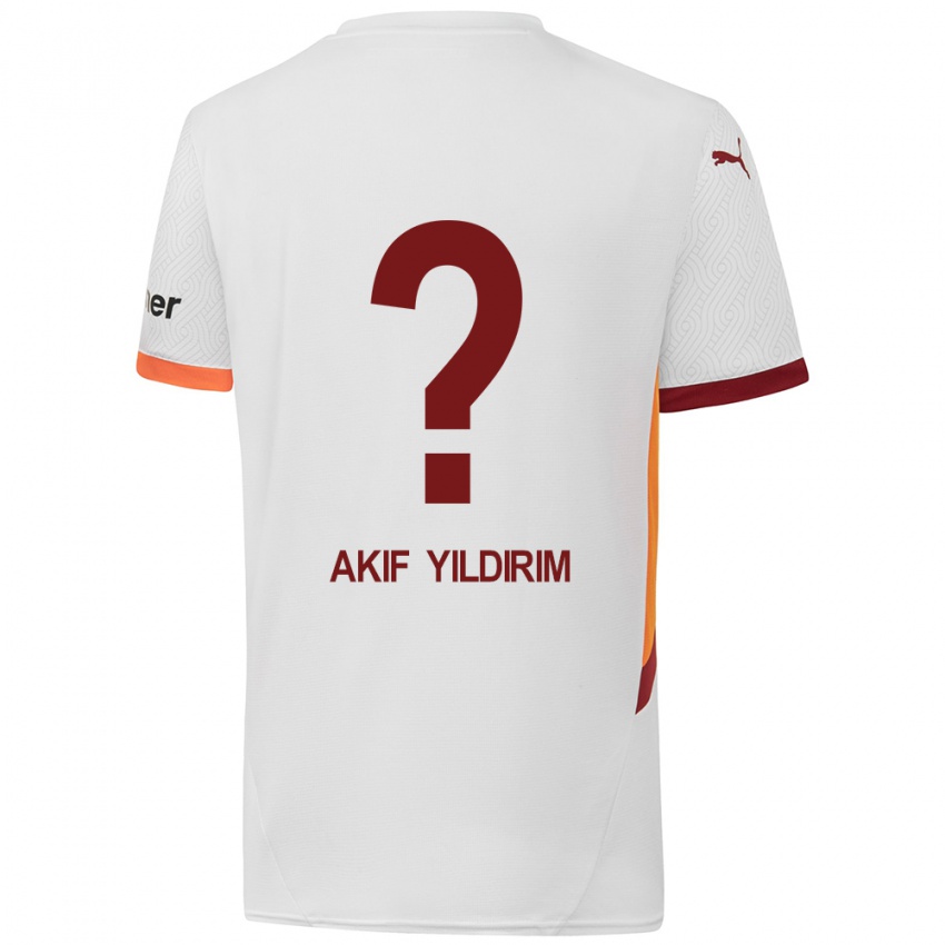 Criança Camisola Mehmet Akif Yıldırım #0 Branco Amarelo Vermelho Alternativa 2024/25 Camisa