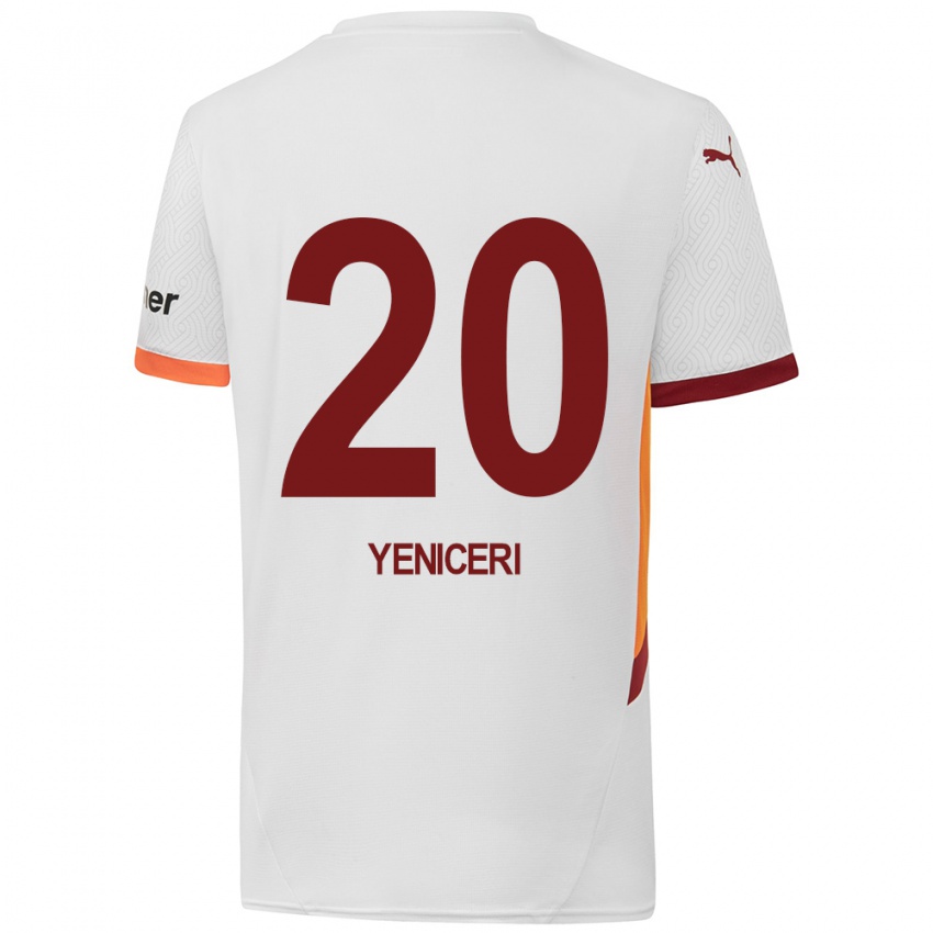 Criança Camisola Berna Yeniçeri #20 Branco Amarelo Vermelho Alternativa 2024/25 Camisa