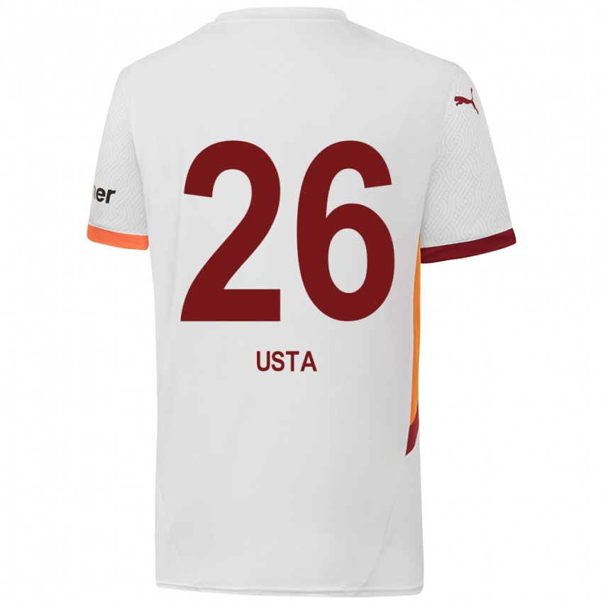 Criança Camisola Alanur Usta #26 Branco Amarelo Vermelho Alternativa 2024/25 Camisa