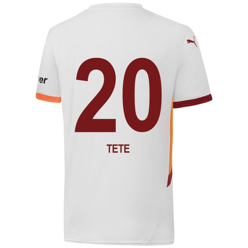 Criança Camisola Tete #20 Branco Amarelo Vermelho Alternativa 2024/25 Camisa