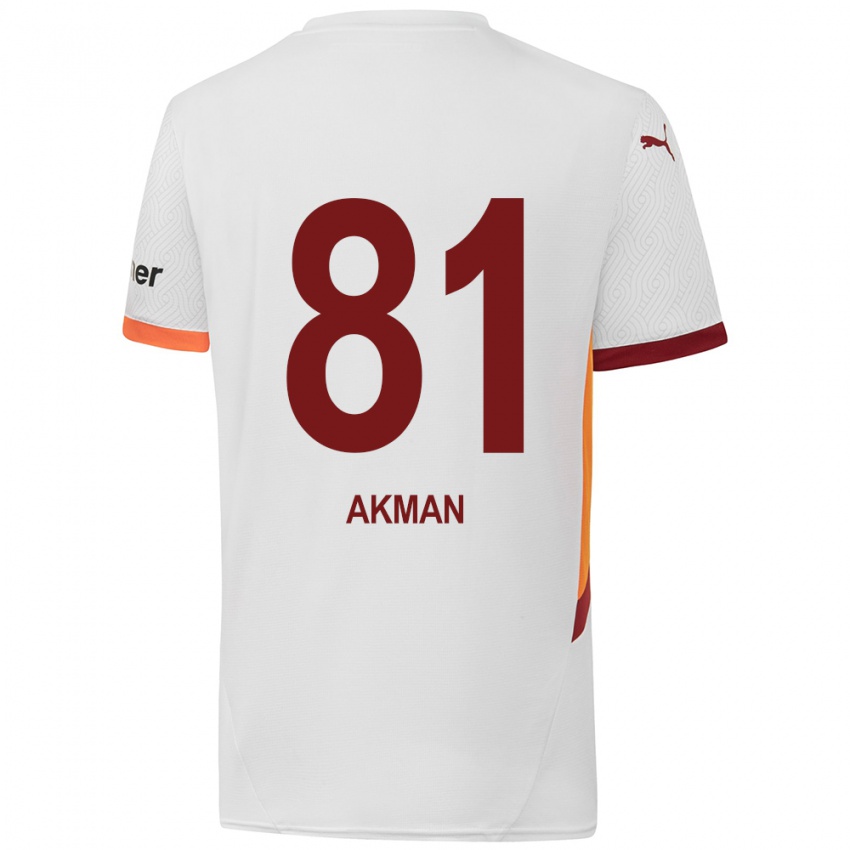 Criança Camisola Hamza Akman #81 Branco Amarelo Vermelho Alternativa 2024/25 Camisa