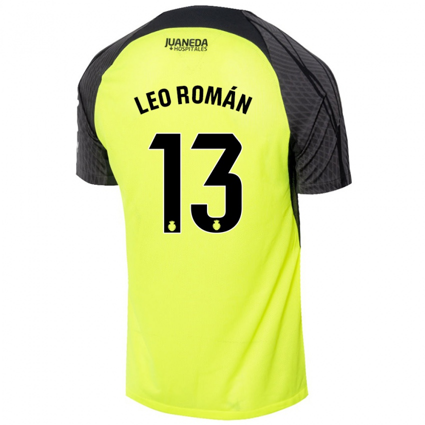 Criança Camisola Leo Román #13 Verde Fluorescente Preto Alternativa 2024/25 Camisa