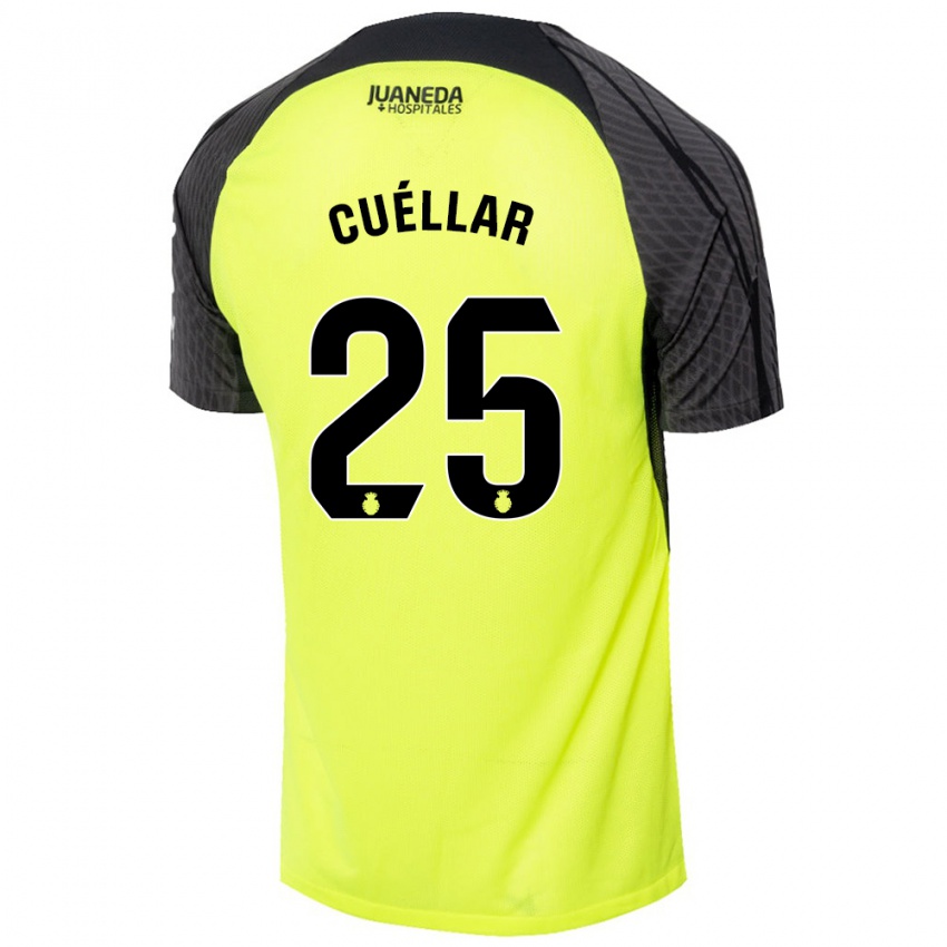 Criança Camisola Iván Cuéllar #25 Verde Fluorescente Preto Alternativa 2024/25 Camisa