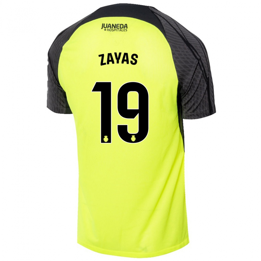 Criança Camisola Yosmel Zayas #19 Verde Fluorescente Preto Alternativa 2024/25 Camisa