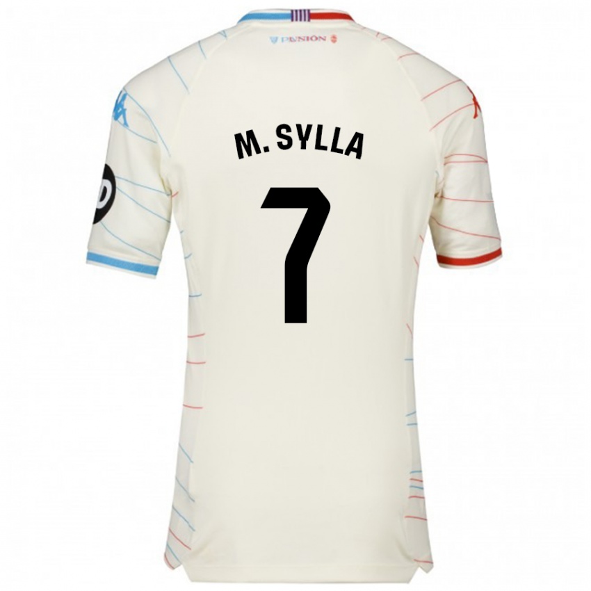 Criança Camisola Mamadou Sylla #7 Azul Vermelho Branco Alternativa 2024/25 Camisa