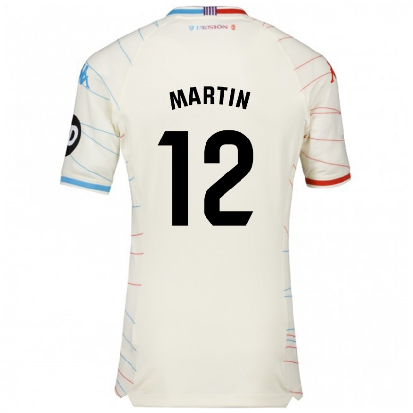 Criança Camisola Mario Martin #12 Azul Vermelho Branco Alternativa 2024/25 Camisa