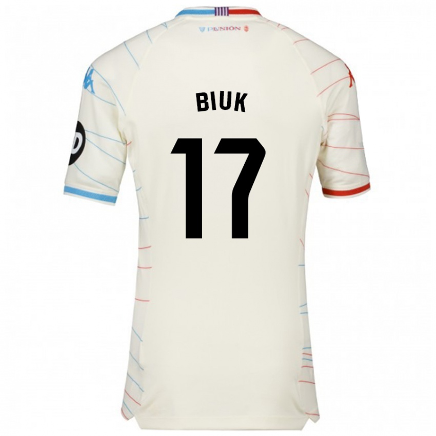 Criança Camisola Stipe Biuk #17 Azul Vermelho Branco Alternativa 2024/25 Camisa