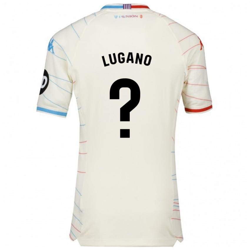 Criança Camisola Thiago Lugano #0 Azul Vermelho Branco Alternativa 2024/25 Camisa