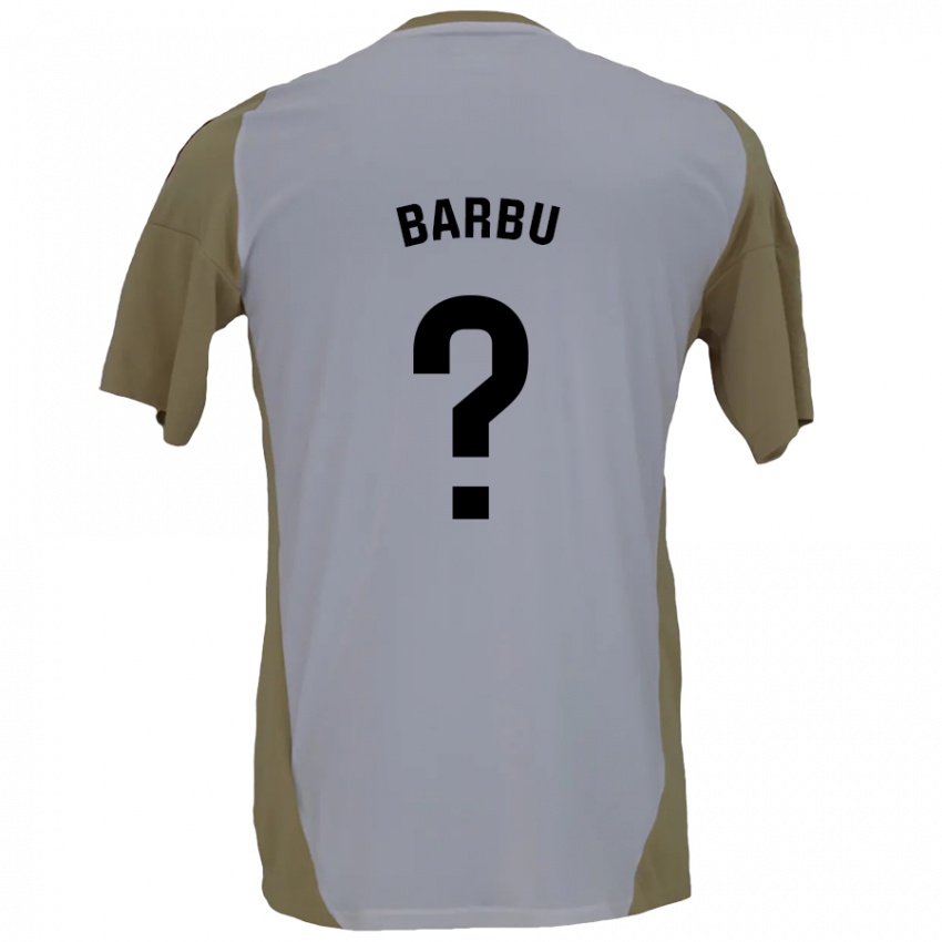 Criança Camisola Álex Barbu #0 Branco Brown Alternativa 2024/25 Camisa