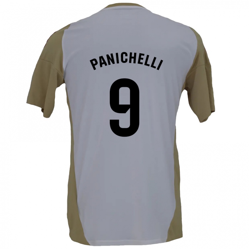 Criança Camisola Joaquín Panichelli #9 Branco Brown Alternativa 2024/25 Camisa