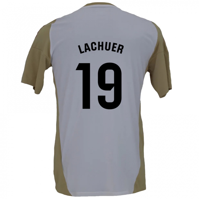 Criança Camisola Mathis Lachuer #19 Branco Brown Alternativa 2024/25 Camisa