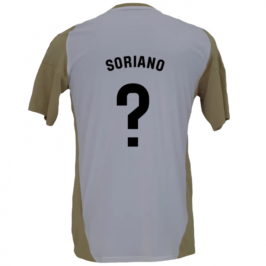 Criança Camisola Adrián Soriano #0 Branco Brown Alternativa 2024/25 Camisa