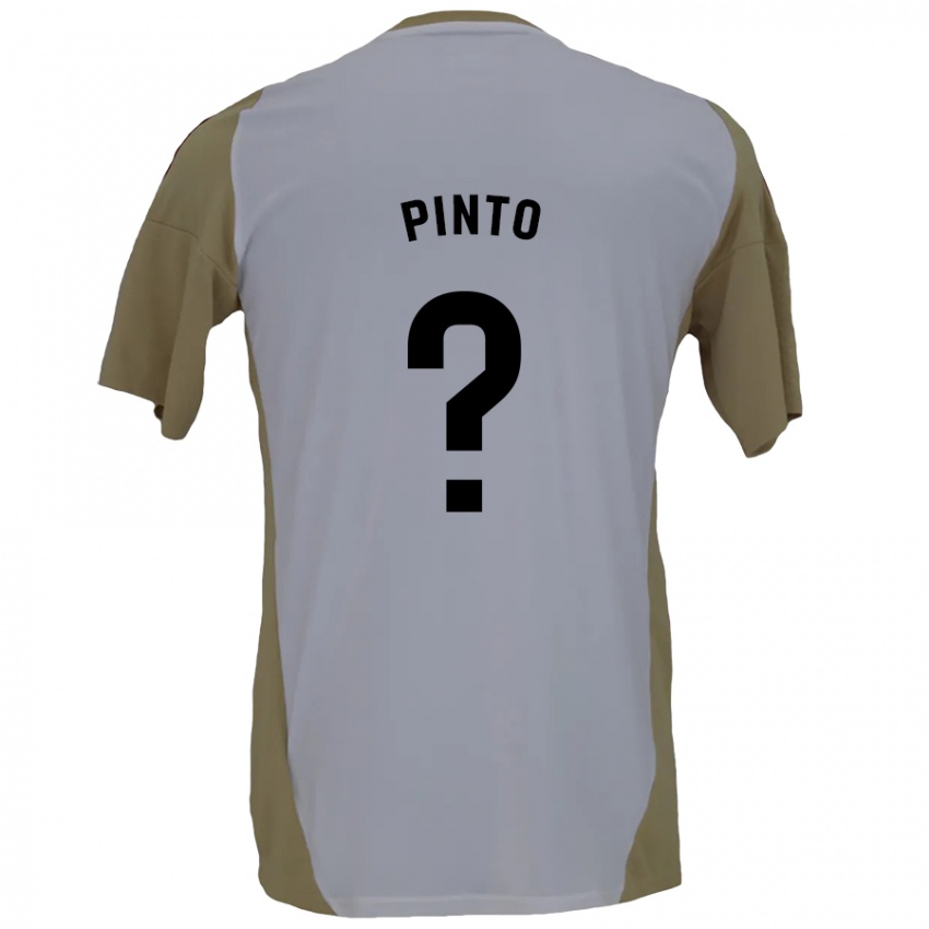 Criança Camisola Yidne Pinto #0 Branco Brown Alternativa 2024/25 Camisa