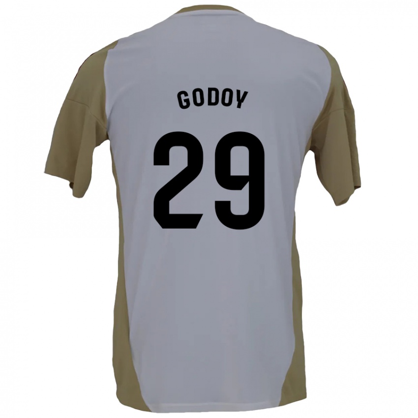 Criança Camisola Alan Godoy #29 Branco Brown Alternativa 2024/25 Camisa