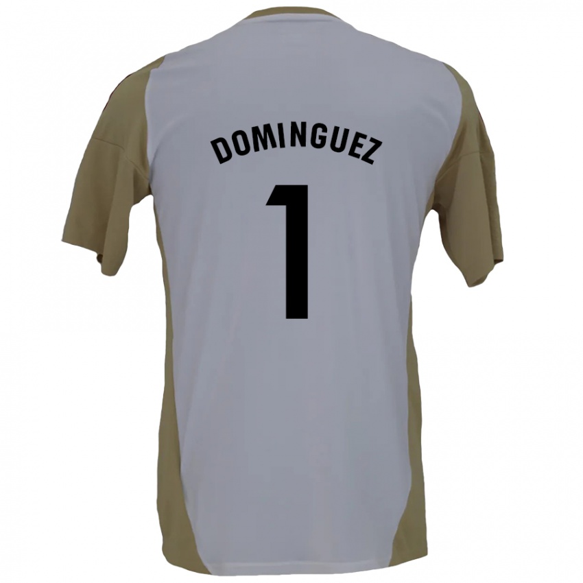 Criança Camisola Iago Domínguez #1 Branco Brown Alternativa 2024/25 Camisa